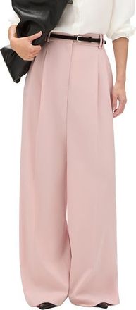 Another Tomorrow Twill Pleated Trouser in Lotus Pink at Nordstrom, Size 50 32 It