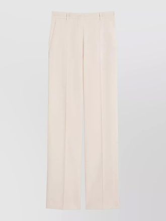 Max Mara pleated wide leg trousers belt loops
