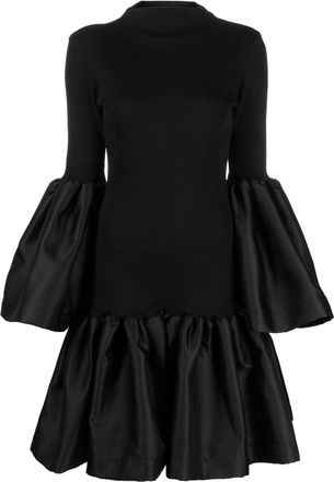 Marques Almeida Satin Trim Knit Dress - Womens - Elastane/Recycled Polyester/Cotton