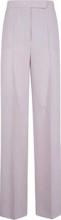 Max Mara Wide Broeken - Dames - Wijde Broeken - Roze - XS - Broeken