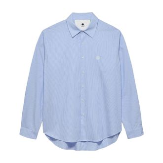New Amsterdam Surf Association Beach Shirt - Heren - Casual Overhemden - Blauw - M - Katoen - Overhemden