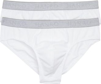 Hanro Cotton Essentials 2-Pack Cotton Briefs in White at Nordstrom, Size Xx-Large