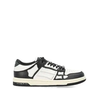 Amiri Schoenen, Dames, Zwart, 40 EU, Zwart/Wit Leren Sneakers