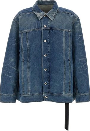 Rick Owens Giacca Jumbo Worker - Blu