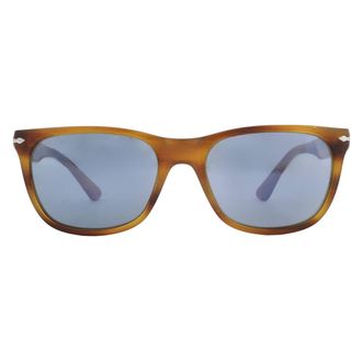 Persol Light Blue Rectangular Unisex Sunglasses PO3291S 960/56 57