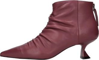 Jeannot Sj 533G Napparubino - Dames - Laarzen met Hak - Rood - 36 EU - Leer - Schoenen