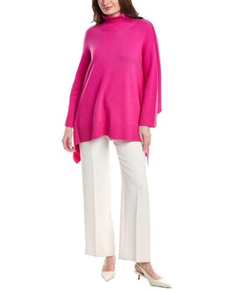 Valentino Wool & Cashmere-Blend Poncho Sweater