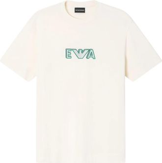 Emporio Armani Short Sleeve T-Shirt - Heren - T-shirts - Beige - S - Katoen - Tops