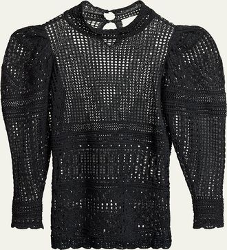 Isabel Marant Dahara Open-Knit Top