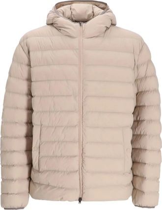 Herno quilted hooded jacket - men - Polyamide/Polyester - L - Neutrals