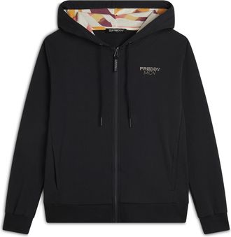 Freddy Felpa con Zip e Cappuccio Fantasia Zebrata