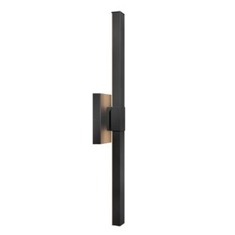Elstead Lighting Aplique LED exterior, IP44, negro texturizado, H76.2cm