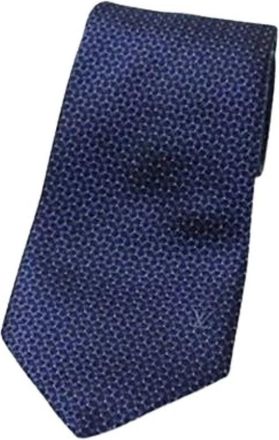 Louis Vuitton Pre-owned Cravat - Heren - Vintage Accessoires - Blauw - ONE Size - Vintage