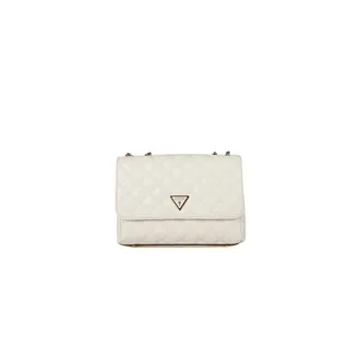 Guess Shoulder Bags, female, White, Size: ONE SIZE Giully Ii 2 Comp Cnvrtble Flap
