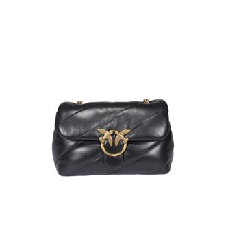 Pinko Pinko, Dames, Tassen, Zwart, Maat: ONE Size Leer