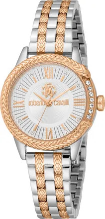 Roberto Cavalli Women Stainless Steel Two Tone Silver & Rose Gold Color Watch