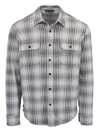 Faherty Legend button-down plaid shirt - Grey