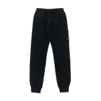 Stone Island Cotton Joggers - male - Stone Island - Sweatpants - Black - 8 Y - Kids