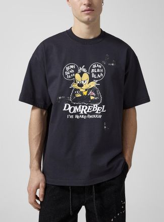 DOMREBEL Mens Blah Blah Blah T-shirt