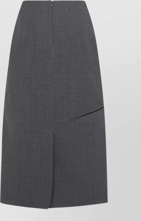 Jil Sander high waist asymmetric midi length skirt