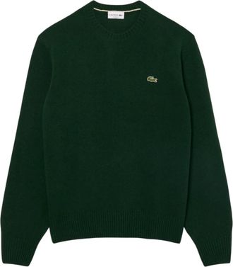 Lacoste Maglione in lana a girocollo - - Knitwear - Uomo - Verde - XL