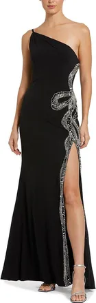 Mac Duggal One Shoulder Jersey Gown