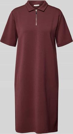 Christian Berg Polokleid mit kurzem Rei&szlig;verschluss in Schoko, Gr&ouml;&szlig;e XXL