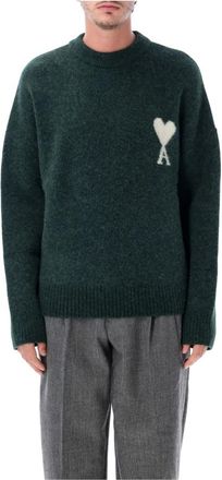 Ami Ami de Coeur Trui - Heren - Ronde hals truien - Groen - XL - Truien & Vesten