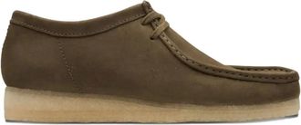 Clarks Wallabee desert boots - unisex - Rubber/Calf Suede/Calf Leather - 11 - Green