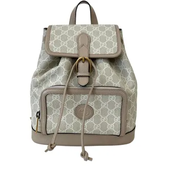 Gucci Gray Grayish Backpack (Pre-Owned)