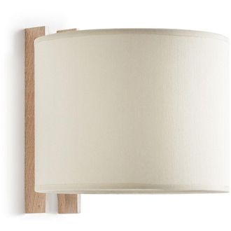 OEM Aplique Compact E27-&oslash;45 40w Algod&oacute;n Beige Madera Haya