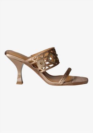 J. Rene&eacute; Womens Vardana Slip On Sandals In Beige Multi Satin