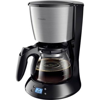 Philips HD7459/20 Daily Macchina per il caff&egrave; acciaio inox, Nero Capacit&agrave; tazze=15 Display, funzione timer
