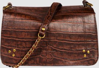 Jerome Dreyfuss Sac Bobi Imprim&eacute; Croco Cigare