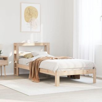 vidaXL Bed Frame with Headboard without Mattress 100x200 cm vidaXL