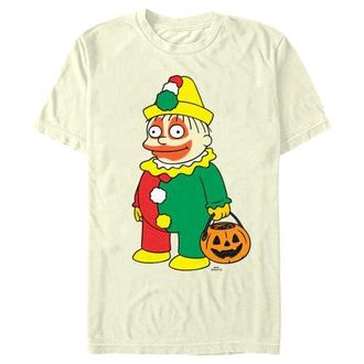 The Simpsons Mens The Simpsons Halloween Clown Ralph Graphic T-Shirt in Beige at Nordstrom, Size Xxx-Large