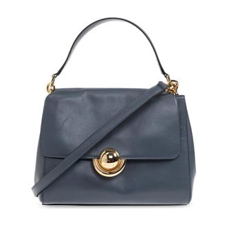 Furla Handbags, female, Blue, Size: ONE SIZE Domus Small Handbag