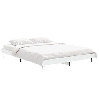 Berkfield Home Durable Bed Frame White 135x190 cm Double Engineered Wood