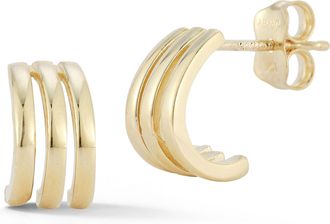 Ember Fine Jewelry 14K Gold Small Triple Hoops