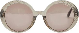 Bottega Veneta Pre-owned Accessories, female, Brown, Size: ONE SIZE Pre-owned Plastic Sunglasses