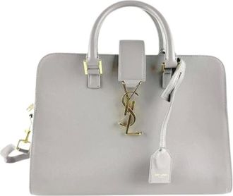Saint Laurent Pre-owned Handbags, female, Gray, Size: ONE SIZE Pre-owned Vintage Handbag