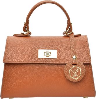 Luisa Vannini Brown Leren Tas
