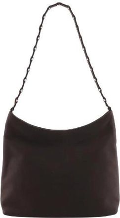 Ferragamo Pre-owned Nylon Canvas Shoulder Bag - unisex - Vintage Schoudertas - Bruin - ONE Size - Nylon - Vintage