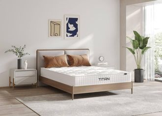 Titan Memory Mattress in White | Size: Small Double