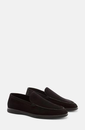 Scarosso Ludovico Loafers in Black - Suede at Nordstrom, Size 41.5