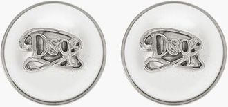 Dsquared2 Metal Clip-On Earrings with Embossed Monogram size One Size