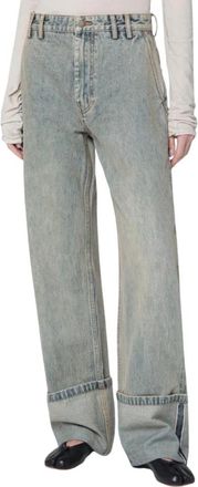 Entire studios Cuff Jean - Dames - Regular Fit Jeans - Blauw - S - Katoen - Jeans