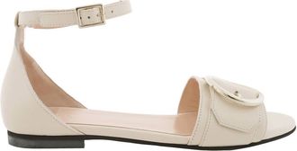 Bally Catrina Leather Flat Sandals