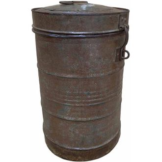 Wanderlust Deco Bid&oacute;n De Metal Acabado Artesanal 29x29x41h Cm