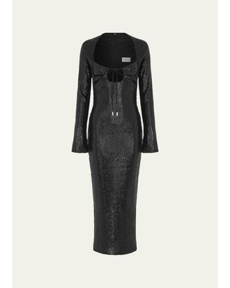 16Arlington Solaria Sequined Midi Dress